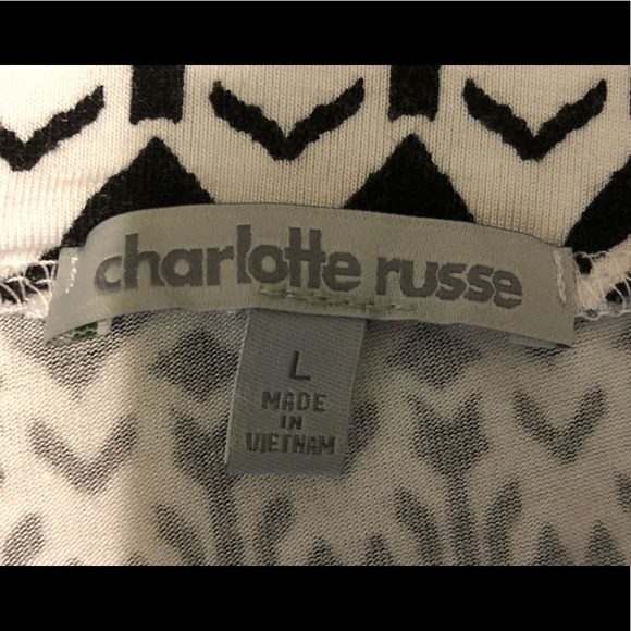 Charlotte Russe Maxi Boho Stretchy Skirt size L  Slits Side Aztec Pattern - Picture 8 of 9